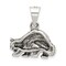 Sterling Silver Antiqued Racoon Charm Pendant Jewelry 14mm x 19mm